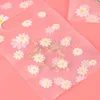 Gift Wrap 10pcs/lot Small Daisy Transparent Plastic Bag Pretty Mini Mixed Pattern Jewelry Earring Shopping Pouch