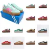 Designer High quality Womens Platform Bold Casual Shoes Cream Collegiate Green Suede Leather Pink Glow Gum White Black Red Blue Yellow Flat Trainers Women Sneakers