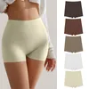 Women's Panties Non Marking Anti Fading Crimping Pure Cotton Ice Silk Wearable For Shorts Lined Under Dresses Women High Waist