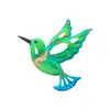 Decorative Figurines Color Metal Bird Garden Fence Decor Country Yard Art Gardening Decoration Crafts Sculpture Wall Hanging Ornament