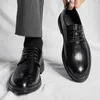 Dress Shoes Italian Men's Leather Black Tie Oxford Office Wedding