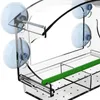 Другая птица поставляет чистое кормушку для оконного балкона Стеклянная гора Стекло, Вид на диких птиц за пределами долговечного дома Акрил с сильными всасывающими чашками
