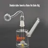 US -amerikanische DAB Cups Neue Mini -Öl -Bohrinseln Fixed Downstem Mini Water Pipes 14mm Bongs mit Domeless und Nagel geliefert