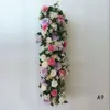 Rząd ślubny sztuczny centralny element DIY Flower Road Guide Arch Dekoracja impreza romantyczne dekoracyjne tło