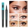 Qic Qini Color Film Force Force Blue Eyeliner Pen Fast Dry Dikke Dikke Zwarte Make -up Waterdicht, zweetbestendig, niet -ontluikende eyeliner kleurmake -up