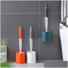 Toilet Brushes Holders Sile Brush For Wc Accessories Add Detergent Wall-Mounted Cleaning Tools Home Bathroom Sets Drop Delivery Ga Dhcoz