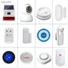 Systèmes d'alarme GSM Home Safety Alarm Host 433MHz Wireless Burglar Motion Detector Intelligent Life Application Control Fire Smoke Detector WX