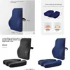 Cushion/Decorative Pillow Seat Cushion Orthopedic Memory Foam Office Chair Support Waist Back Car Hip Mas Pad Sets Drop Delivery Hom Dhviw