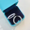 Modedesigner diamant lyxiga smycken örhänge kvinnor örhängen tjej alla hjärtans dag mammy gåva 2024 örhängen som gör människor vackra