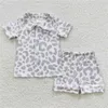Bekleidungssets Großhandel Sommer Kinder Camouflage Pyjamas Baby Boy Kurzärmele Strickjacke Pyjama Set Baby Pyjama Set D240514