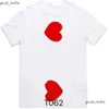 Speel Designer Mens Cdgs Shirt Japanse Red Love Shirt Heren dames Commes Compleet label T-shirt Polo des Badge Garcons Borduurwerk XS-XXXXL 595X CDGS Hoodie 151