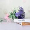 Dekorative Blumen kreative falsche violette Tischdekorationen Romantische Provence Lavendel Seidenblume handgefertigt Hochzeitsfeier Ornamente