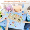Plaques décoratives Couleur magnétique et labyrinthe numérique avec stylo en bois comptant les jeux de jeu de plaisir éducatif Jouet Montessori