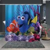 Duschgardiner Underwater World 3D Digital Printing Production Home Waterproof Curtain Polyester Fabric