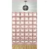 Décoration de fête Double Row Fond Mur carré Cube Foil Pink Balloons Halloween / Christmas / Bonne année / Fête d'anniversaire / Mariage