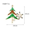 Brooches Christmas Tree Snowflake Shape Alloy Brooch Simple Shawl Pearl Decor Buckle For Wedding Dancing Party Banquet