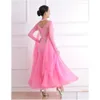 Portez des robes de danse de concours de bal de bal rose Adt Waltz Jupe de haute qualité Ladys Standard Dancing Dancing Drop Livilar