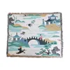 Chair Covers Chinese Style Tapestry Knitted Thick Blanket Bedroom Carpet Bedspread Tablecloth Hanging Home Decor