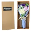 Party Favor Gift Mother's Fay Gift 3 Roses Soap Flower Carnation Bunch Box Fashionable and Simple Home Simulation Artificiel # #