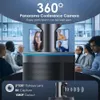 High Quality 8K 1080P 360 Degree Meeting Room Camera with 8 Microphones, 20W Speaker, USB Conference Webcam, Smart Tracking, Zooming, and Wide Compatibility
