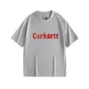 Designer Fashion Short Sleeved t Shirts Tooling Carhartte Men's Foam Printed American Hip Hop Cotton Half Instagram Brand JNLT