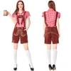 Dames Oktoberfest bier vol 3 stuk shirt en riembroek cap oktoberfest cosplay kostuum