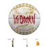 Vitt guldgummi basketboll Boll Officiell storlek 7 Gratis nål Net Pump Dragon Design Outdoor Dålig korg 240430