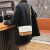 Umhängetaschen kleine Wollmode Ladies One-Shoulder Messenger Bag Travel Leder Handtasche Lady Flip 2024