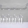 Porte-verre à vin en acier inoxydable de la cuisine suspendue sous étagère en plastique de plastique rack de verrerie de séchage