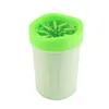 Dog Apparel Pet Cats Cleaner Dogs Foot Clean Cup For Cleaning Tool Plastic Washing Brush Washer Accessories