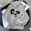 Męskie bluzy bluzy Panda kungfupanda z kapturem z kapturem nadruk z kapturem moletom FLCE na jesień/zimę kawaii długie ubrania ubrania swobodne unisex bake y240510