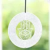 Dekorativa figurer 1pc 3D Roterande vindspinner runt Fatima Palm Balcony Garden Decoration Outdoor Hanging Chimes Pendant Suned Sun