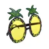 Солнцезащитные очки желтое пиво гавайское пляжные бокалы для ананаса куриная вечеринка.