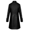 Men'S Trench Coats Vetement Femme Men Winter Warm Vintage Tailcoat Jacket Clothes Solid Overcoat Outwear Buttons Coat Streetwear Dro Dhagm