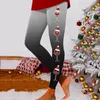 女性用パンツ女性カジュアルファッションクリスマスプリントスポーツレギンスオールマスプレーンソリッドバギージョガー
