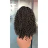 Koronkowe peruki malezyjskie dziewicze włosy ludzkie przednia peruka bob 13x4 Rozmiar głębokiej fali Kinky Curly Natural Natural Kolor Yirubeauty 12-16 cala Downis