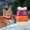 Hundekleidung Kleidung Elastischer Haustier Baumwollmantel Weiche Farbe passende stilvolle Alltagskleidung