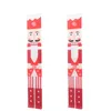 Decorative Figurines 1 Set Nutcracker Christmas Decoration Soldier Model Hanging Banner For Wall Door