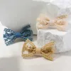 Hair Accessories 2pcs/Set Lace Embroidery Bow HairClip Solid HairPin Retro Elegant Headband with Clips Girls Kid Princess Hair Accessories Gift