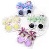 Hårtillbehör 3st/Set Fashion Bow Hair Hårnålar Solglasögon för barn Ultraviolet Light Eye Protective Headwear Rainbow Hair Accessories