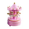 Decorative Figurines Carousel Music Box Painted Exquisite Design Ferris Wheel Ornaments Plastic Easy Use Cake Accessories Home Decor