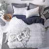Ensembles de literie Home Texile Feuille PillowCaseDuvet Cove Set Couvrette Bleu Bleu Green Bedclothes Adult Fashion Bed Leaf Linens