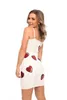 Casual Dresses Sweet Clothing Simple White Elegant Lace Splicing Red Shape Embroidered Flares Sequins Sling Dress For Women Party Wear