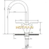 Kitchen Faucets Brass Quality ! Double Handle Sink Tap Mixer Round Swivel Torneira YT-6041