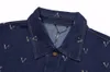 xinxinbuy Men designer Tee t shirt 2024 Italy Letter embroidery fabric denim fabric 1854 sets short sleeve cotton women black blue Khaki XS-2XL