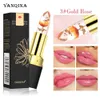 Yanqina Yanqina Flower Lipstick暖かい感覚段階的保湿透明な色の口紅の化粧