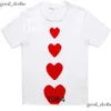 Play Designer Mens Cdgs Shirt Japanese Red Love Shirt Heren dames Commes Complete label T-shirt Polo des Badge Garcons Borduurwerk XS-XXXXL 595X CDGS Hoodie 880
