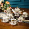 21 stycken Vintage Teacup Set Tea Cup Perfekt för dampartier eller gåvor Ceremonin Teaware Kitchen Dining Bar Home Garden 240508