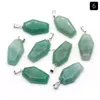 Collane a sospensione collane a sospensione forma di bara fortune feng shui reiki guarigione in pietra di quarzo agates cristallo tigre eye charms gioielli dhjt0