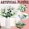 Dekorativa blommor Flower Wedding Decoracion Real Artificiales Bridal Decoration Bouquet 2pc Flores Home Product